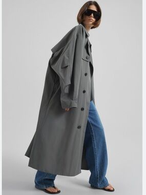 NWT The Frankie Shop - The Mavis Oversized Trench Coat